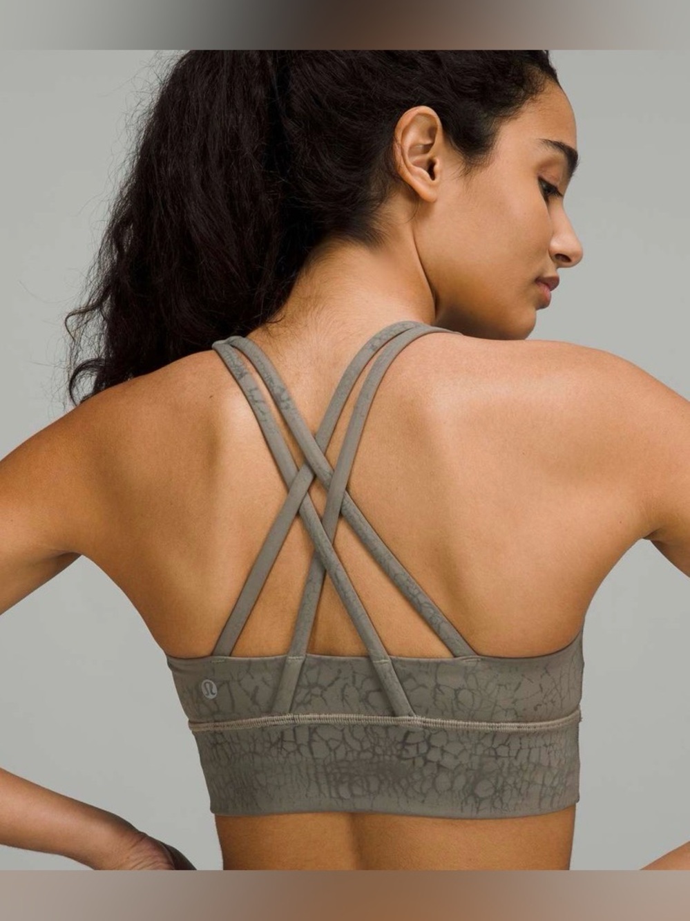 🩶Lululemon Energy Longline Bra Thread Dye Rover